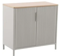 BUFFET ACIER ARGILE LIN IRONIA