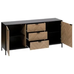 BUFFET CHEVRONS D.160X40X75CM