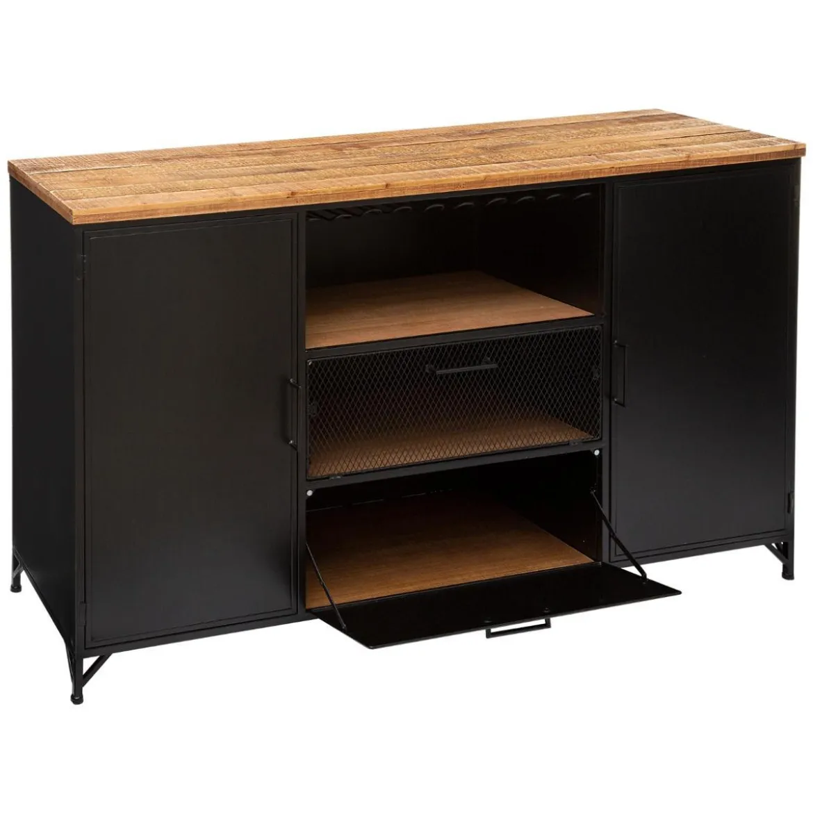 BUFFET 2 PORTES 2 TIROIRS CIERNA D.140X45X85CM