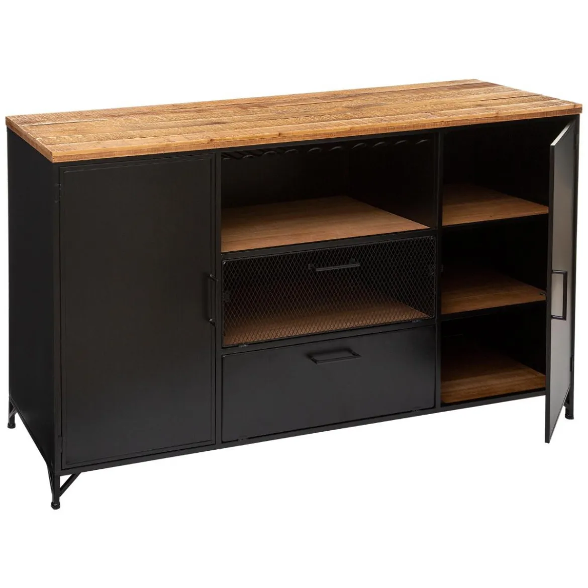 BUFFET 2 PORTES 2 TIROIRS CIERNA D.140X45X85CM