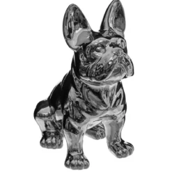 BULLDOG ARGENT H.22CM