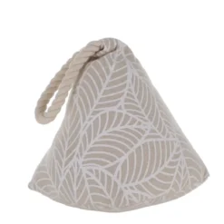 BUTEE DE PORTE PYRAMIDE IMPRIMEE JUNGLE BLANC