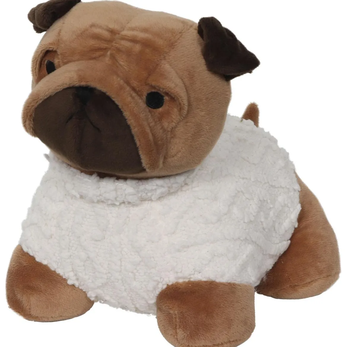 BUTEE PORTE FORME BOULEDOGUE MARRON