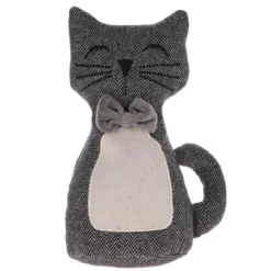 BUTEE PORTE FORME CHAT NOIR BLANC