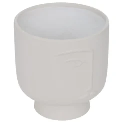 CACHE POT CERAMIQUE VISAGE PAM H.17CM