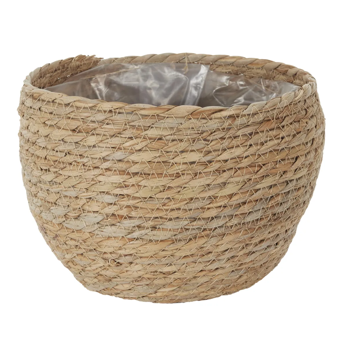 CACHE POT FIBRE VEGETALE 22X17CM