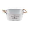 CACHE POT METAL CHARME 28X17CM 24X13CM