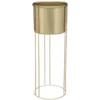 CACHE POT METAL OR POT D 21.5X58CM