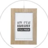 CADRE PHOTO METAL ET BOIS 10X15CM