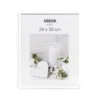 CADRE PHOTO PLASTIQUE VERRE BLANC 24X30CM