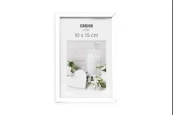 CADRE PHOTO PLASTIQUE VERRE BLANC 10X15CM