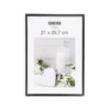 CADRE PHOTO PLASTIQUE VERRE NOIR A4 21X29.7CM