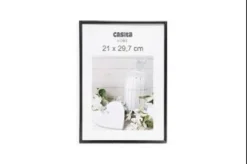 CADRE PHOTO PLASTIQUE VERRE NOIR A4 21X29.7CM