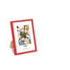 CADRE PHOTO ROUGE PVC VERRE A4 21X29.7CM