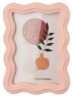 CADRE PHOTO WAVE ROSE 10X15CM