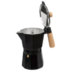 CAFETIERE ITALIENNE NOIR BOIS 6 TASSES
