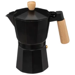 CAFETIERE ITALIENNE NOIR BOIS 6 TASSES