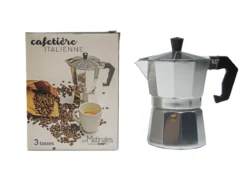 CAFETIERE ITALIENNE 3 TASSES ALUMINIUM
