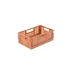 CAGETTE PLIABLE EMPILABLE ARGILE D.21X14.5X8CM