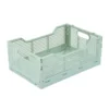 CAGETTE PLIABLE EMPILABLE CELADON D.30X20X11.5CM