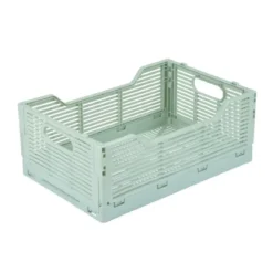 CAGETTE PLIABLE EMPILABLE CELADON D.30X20X11.5CM