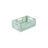 CAGETTE PLIABLE EMPILABLE CELADON D.21X14.5X8CM
