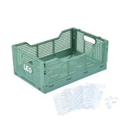 CAGETTE PLIABLE EMPILABLE SAUGE D.40X30X17CM
