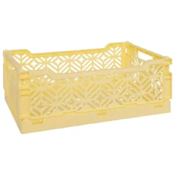 CAGETTE PLIABLE JAUNE 30X20X11.5CM