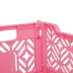 CAGETTE PLIABLE ROSE 30X20X11.5CM