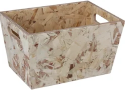 CAISSE TRAPEZE OSB D.26X18X15CM