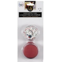 CAISSETTE CUISSON PAPIER NOEL X75 PIECES