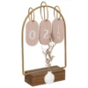 CALENDRIER BOIS FLO H.30CM