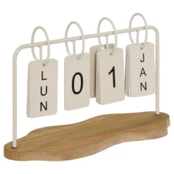CALENDRIER METAL FRED L.25CM