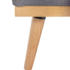 CANAPE BANQUETTE 3 PLACES DOHAN GRIS FONCE
