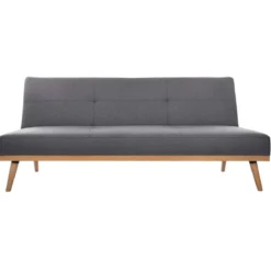 CANAPE BANQUETTE 3 PLACES DOHAN GRIS FONCE