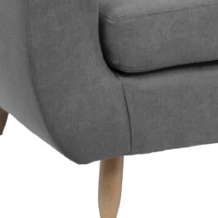 CANAPE 3 PLACES RETRO GRIS