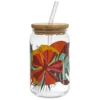 CANETTE ET PAILLE VERRE PARADIS EXOTIQUE 45CL