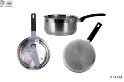 CASSEROLE INOX REFLET GRADUEE 14CM