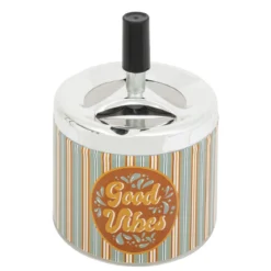 CENDRIER METAL BE VINTAGEASS D.9.5CM