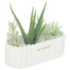 CENTRE TABLE CERAMIQUE RIVI BLANC H.20CM