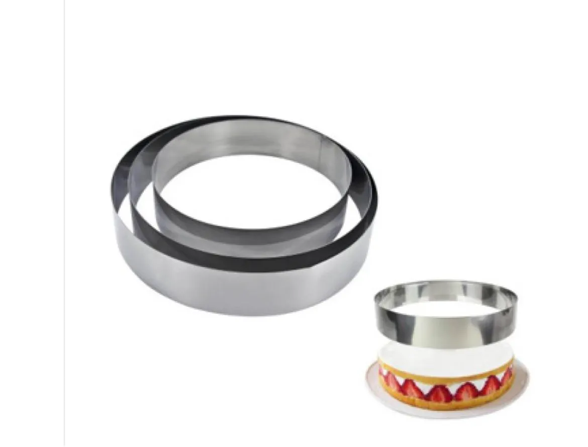 3 CERCLES A PATISSERIE 20 24 26CM INOX