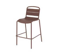 CHAISE ALEGORIA HAUT EMPILABLE ACAJOU