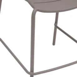 CHAISE ALEGORIA HAUT EMPILABLE CAFE