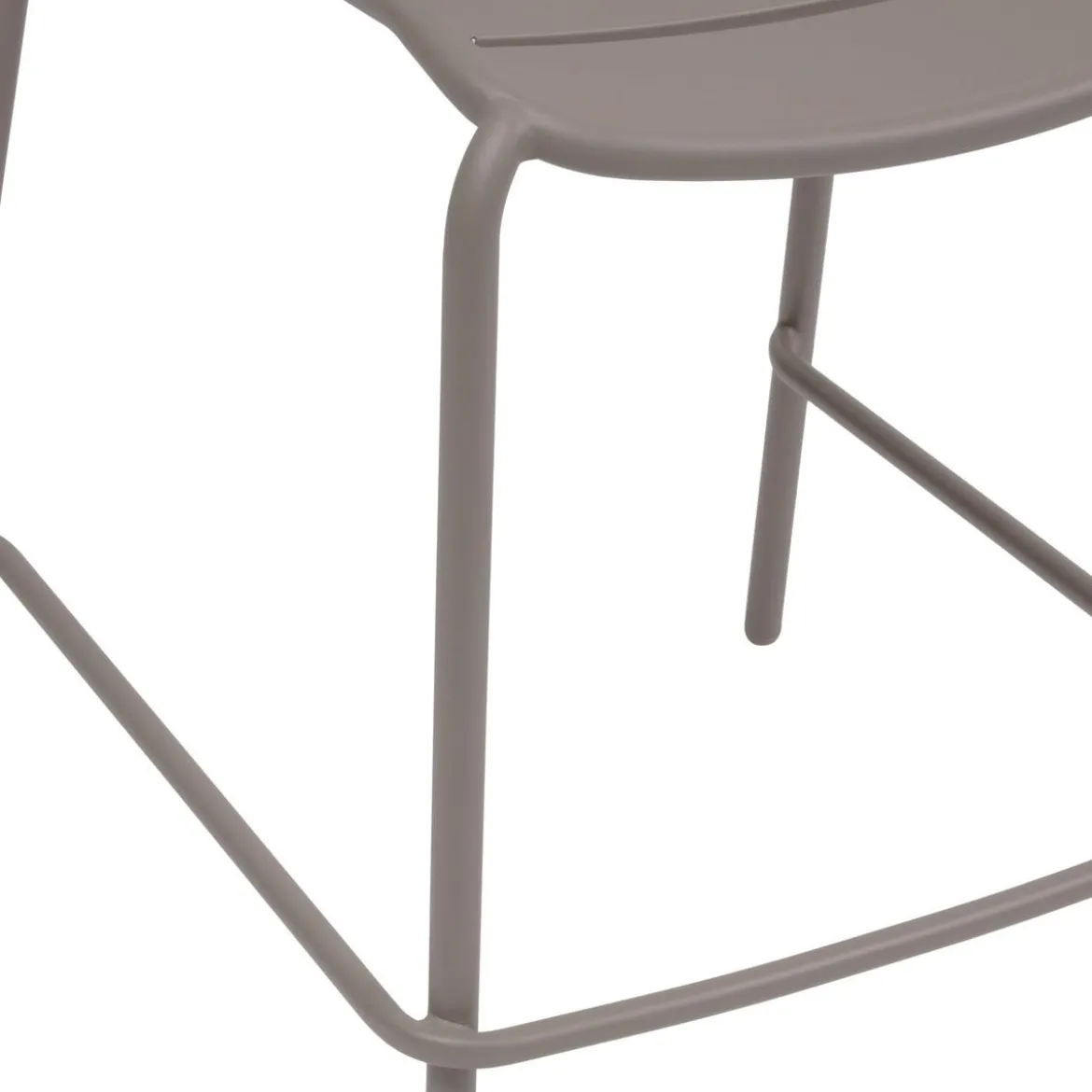 CHAISE ALEGORIA HAUT EMPILABLE CAFE