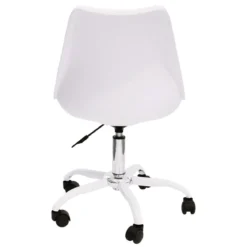CHAISE A ROULETTES KIRUNA BLANC