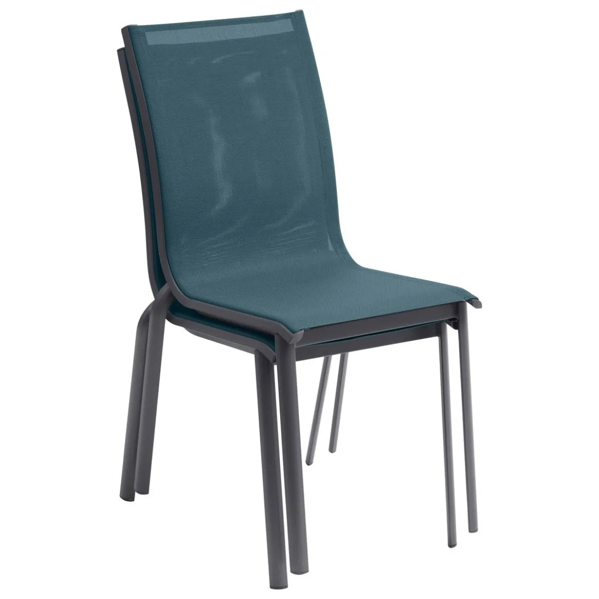 CHAISE AXANT EMPILABLE CANARD GRAPHITE