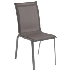 CHAISE AXANT EMPILABLE WENGE PRALINE