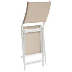 CHAISE AXANT PLIANTE LIN BLANC