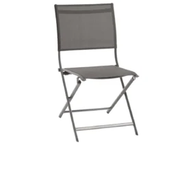 CHAISE AXANT PLIANTE WENGE PRALINE