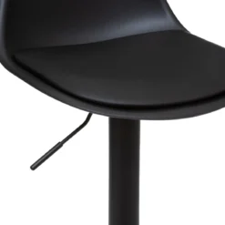 CHAISE BAR AJUSTABLE NOIR AIKO